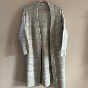 Indah body long open cardigan sweater oat heater sz S M